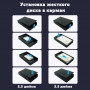 Зовнішній карман ShuoLe HDD 3.5" / 2.5" SATA USB 3.0 - USB бокс для жорсткого диска з блоком живлення Чорний корпус (CN500058-U35A30)