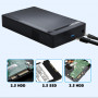 Зовнішній карман ShuoLe HDD 3.5" / 2.5" SATA USB 3.0 - USB бокс для жорсткого диска з блоком живлення Чорний корпус (CN500058-U35A30)
