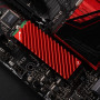 Радіатор охолодження Jonsbo M.2 2280 SSD NVMe тепловідвід з алюмінієвого сплаву з тепловою прокладкою червоного кольору (CN190027-J2280RED)