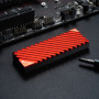 Радіатор охолодження Jonsbo M.2 2280 SSD NVMe тепловідвід з алюмінієвого сплаву з тепловою прокладкою червоного кольору (CN190027-J2280RED)
