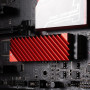 Радіатор охолодження Jonsbo M.2 2280 SSD NVMe тепловідвід з алюмінієвого сплаву з тепловою прокладкою червоного кольору (CN190027-J2280RED)