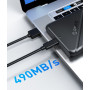 Зовнішній карман Orico 25PW1 USB 3.0 SATA HDD/SSD 2,5'' Чорний (М160073)